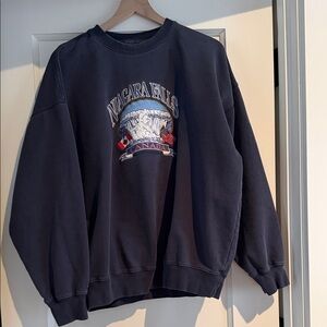 Brandy Melville Dark Blue Niagara Falls Sweater